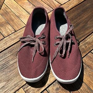 Allbirds Tree Skippers Shoes Mens 10 Sneakers Washable burgundy color
